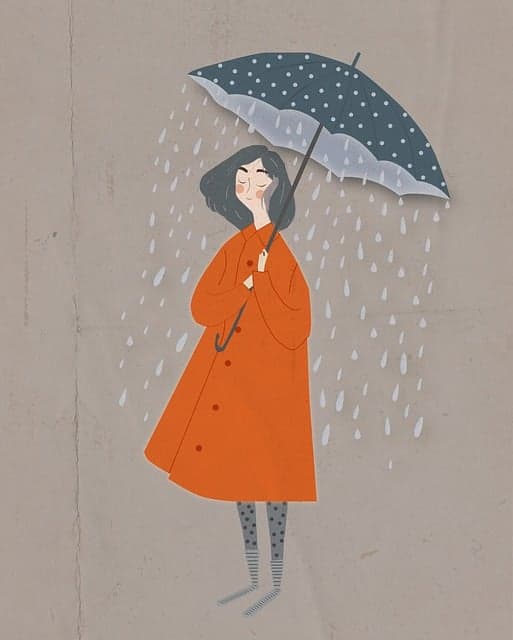 장마 우산