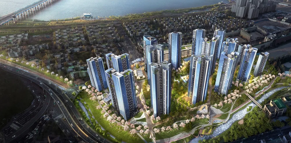 래미안 트리니원 조감도