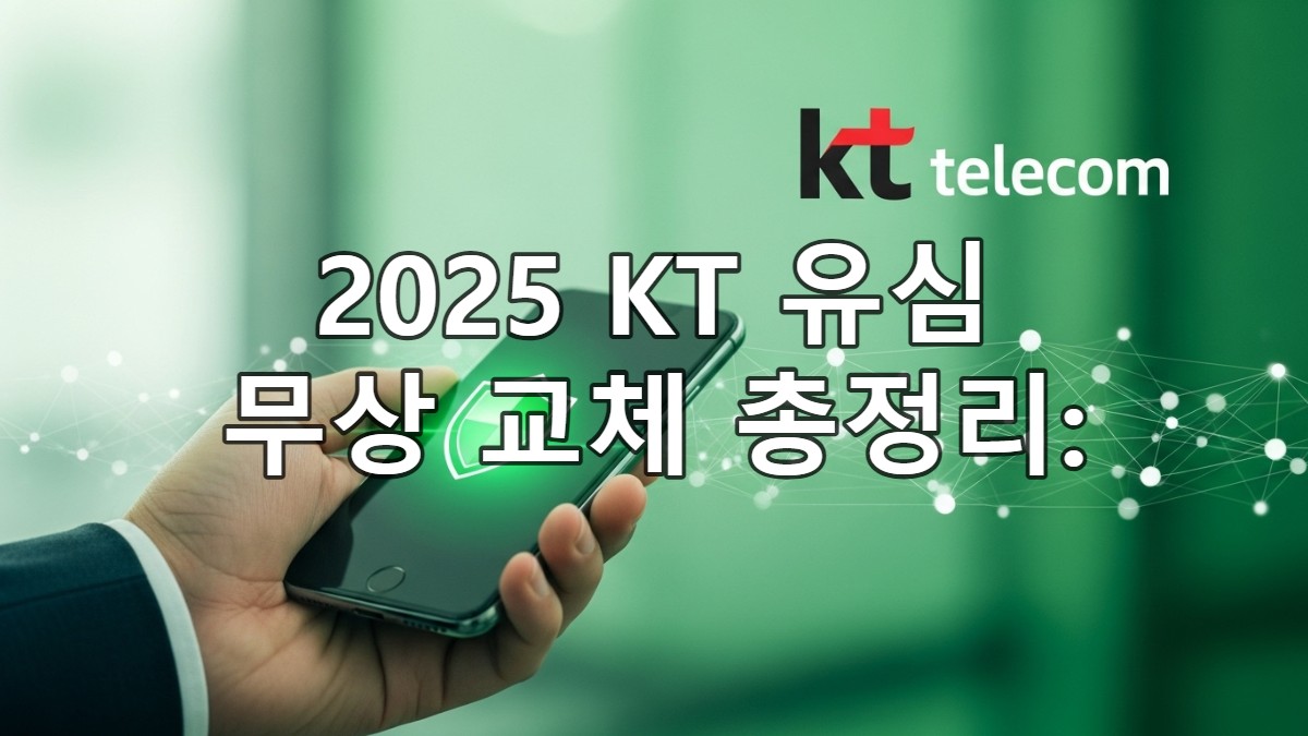 2025 KT 유심/무상 교체 총정리