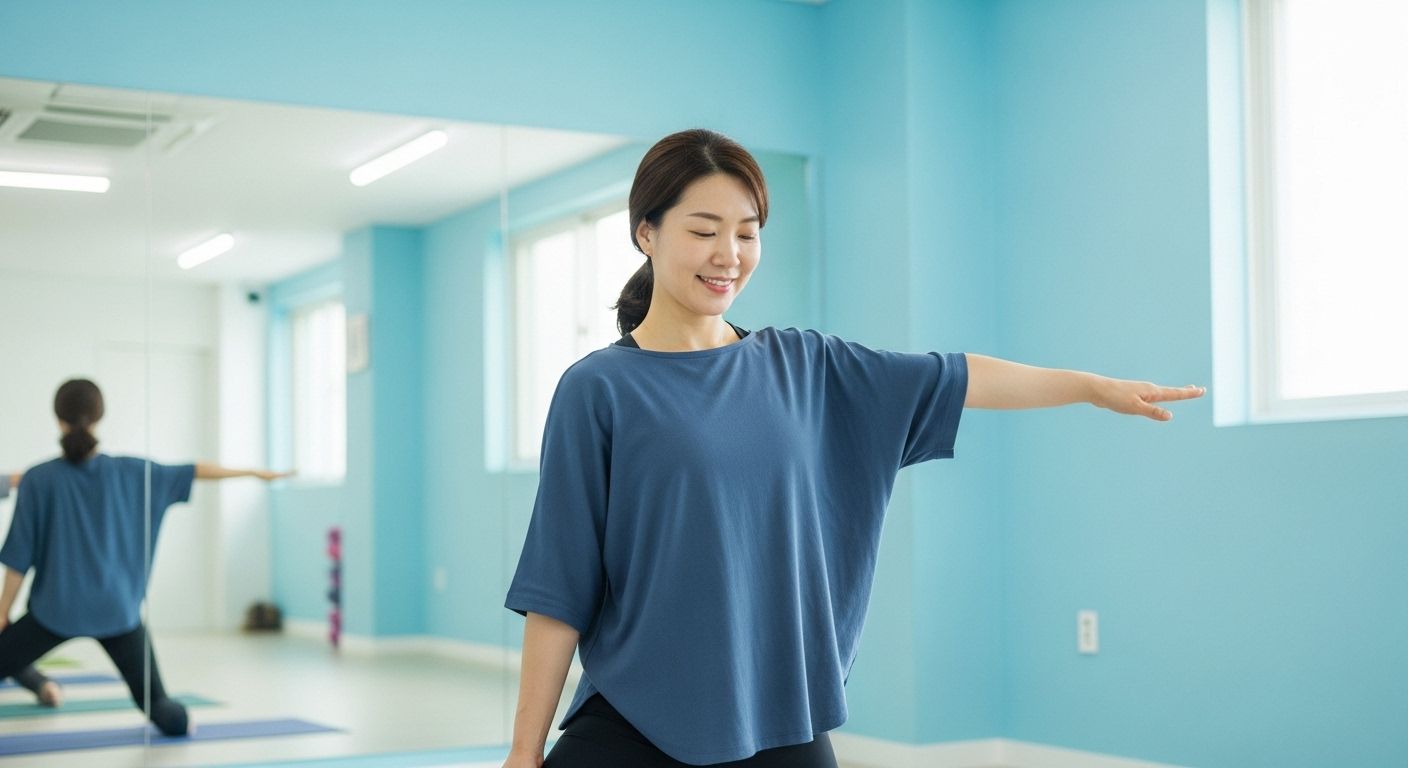 여름 다이어트 가볍고 경쾌한 리듬감 회복 운동 모습