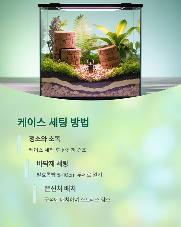 사육 케이스 세팅 방법