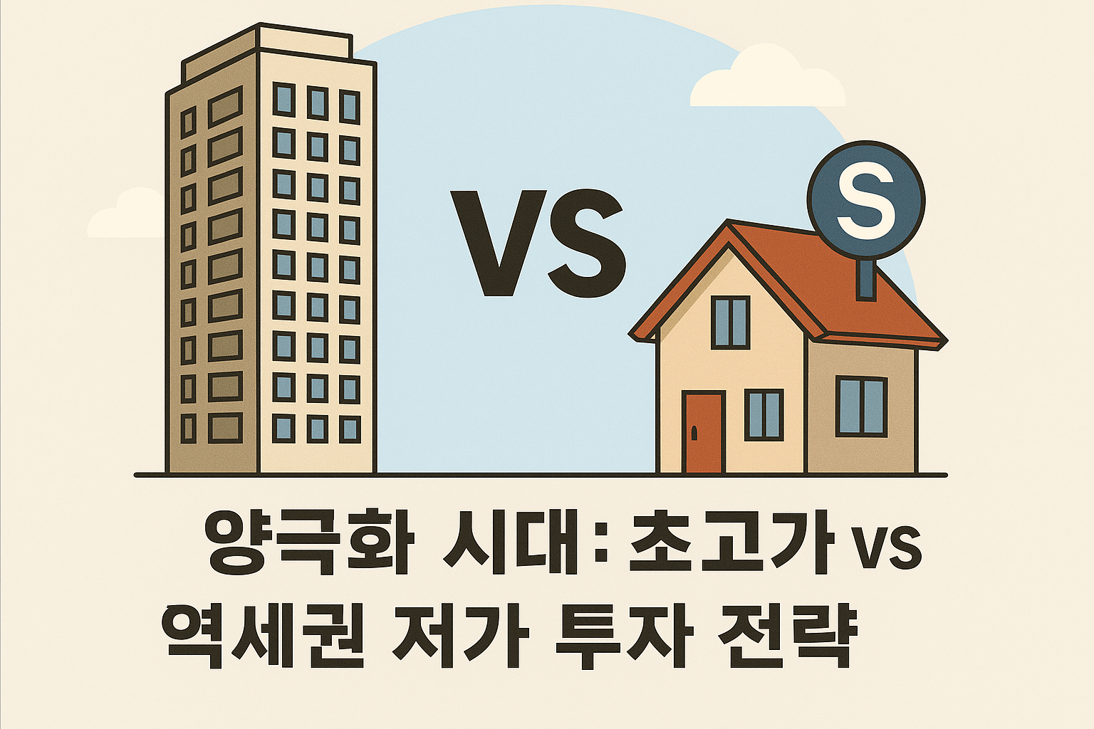 양극화 시대: 초고가 vs 역세권 저가 매물 투자 전략