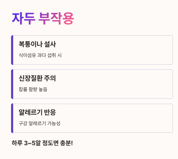 자두 부작용
