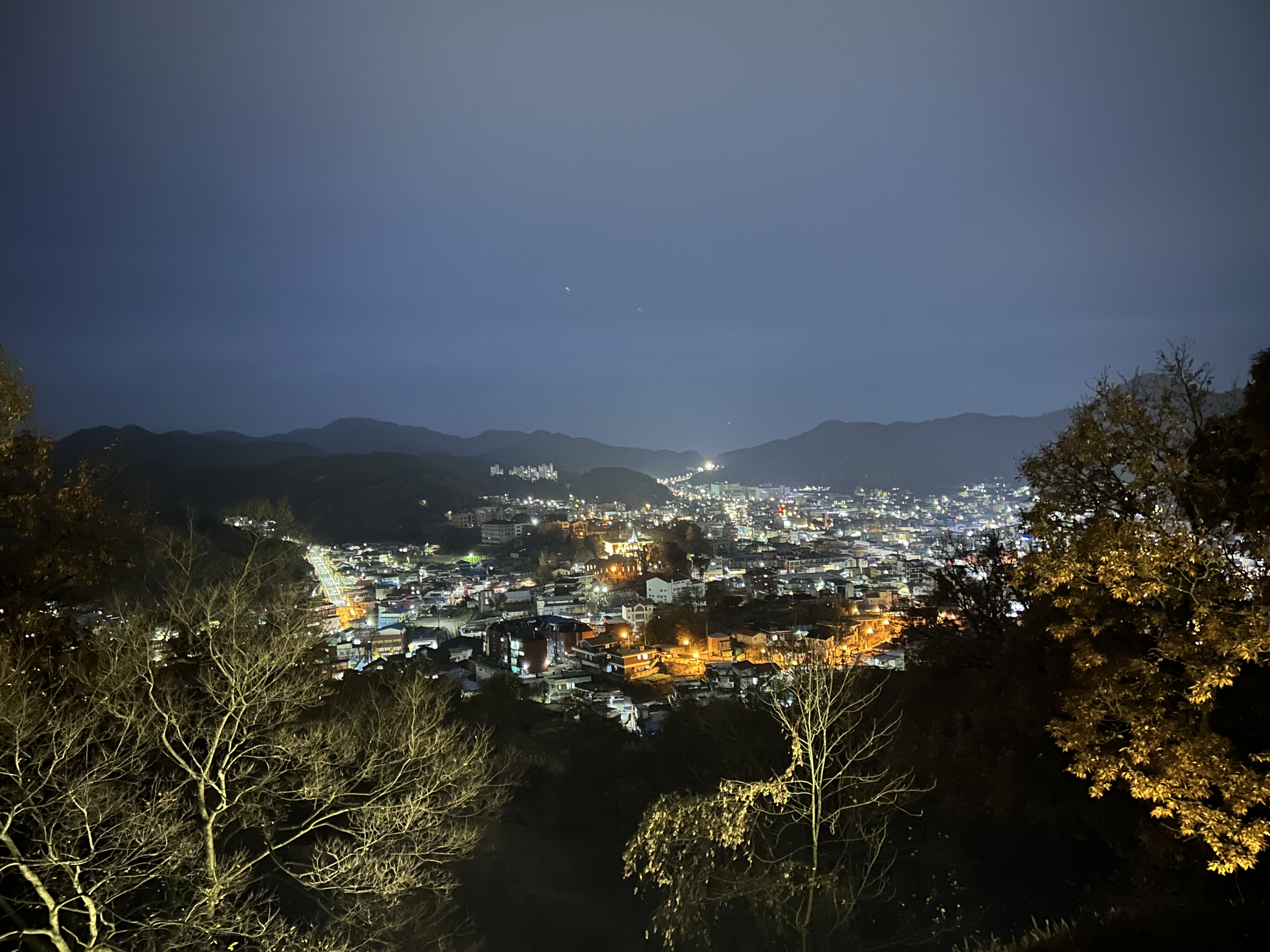 공주 공산성에서 바라본 공주시내 전경