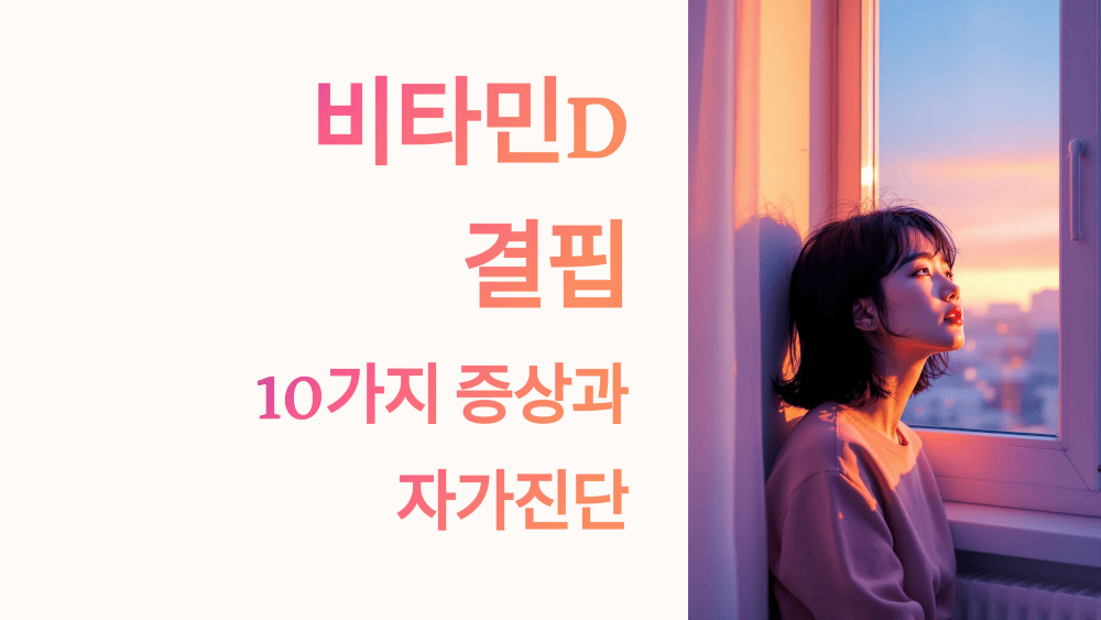 비타민D 결핍 10가지 증상과 자가진단