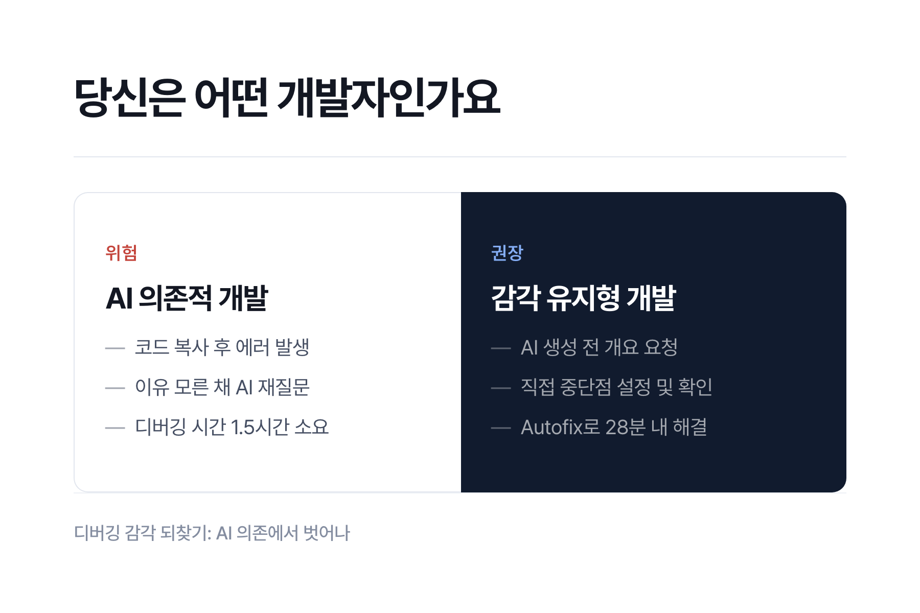 AI 코딩 도구에 대한 개발자 신뢰도 하락 지표