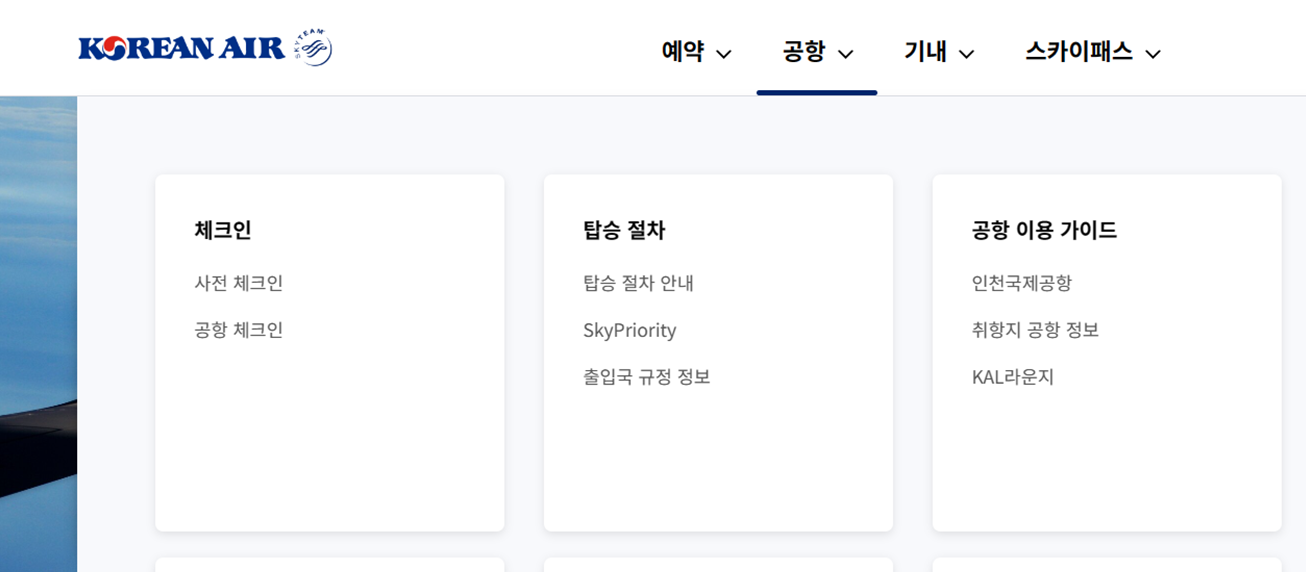 대한항공 오토 체크인 신청방법, 이용제한 확인