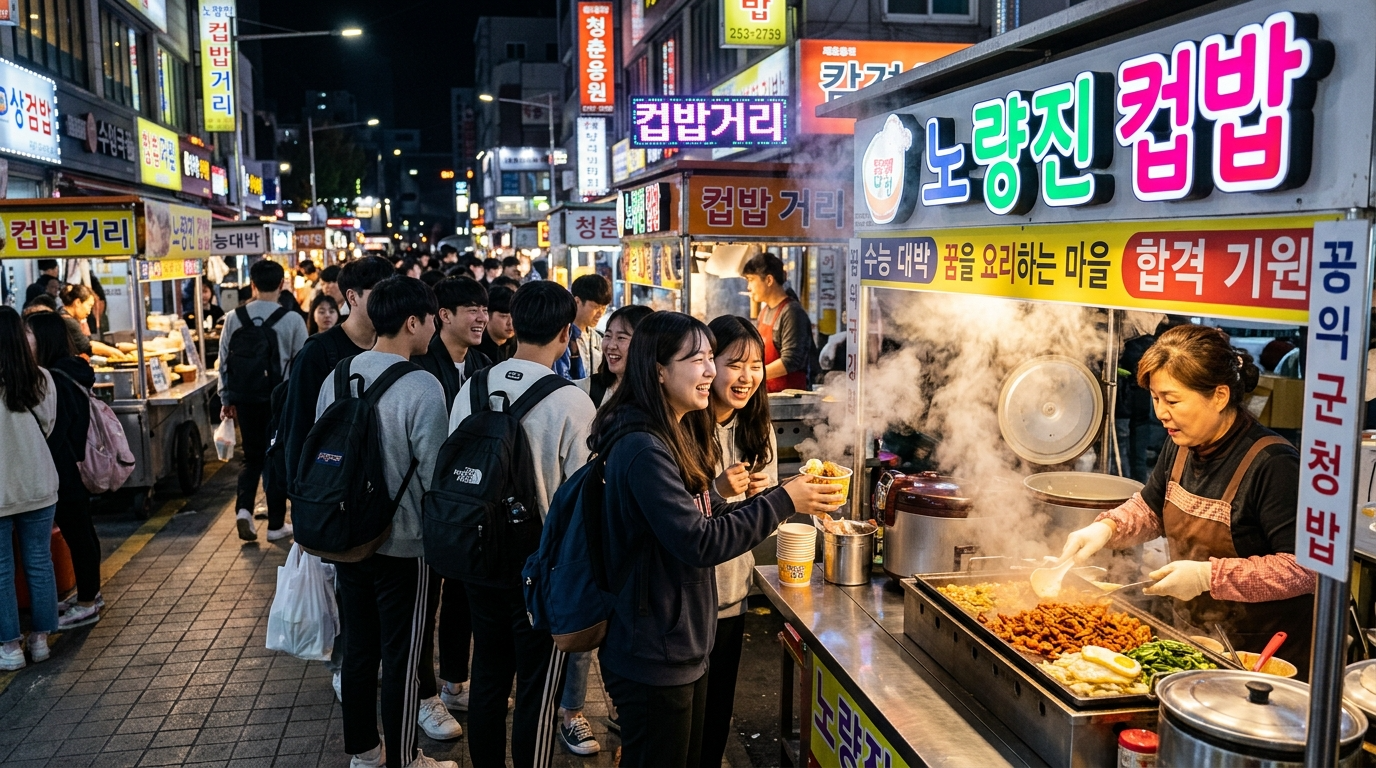컵밥 거리의 활기와 꿈을 굽는 열정