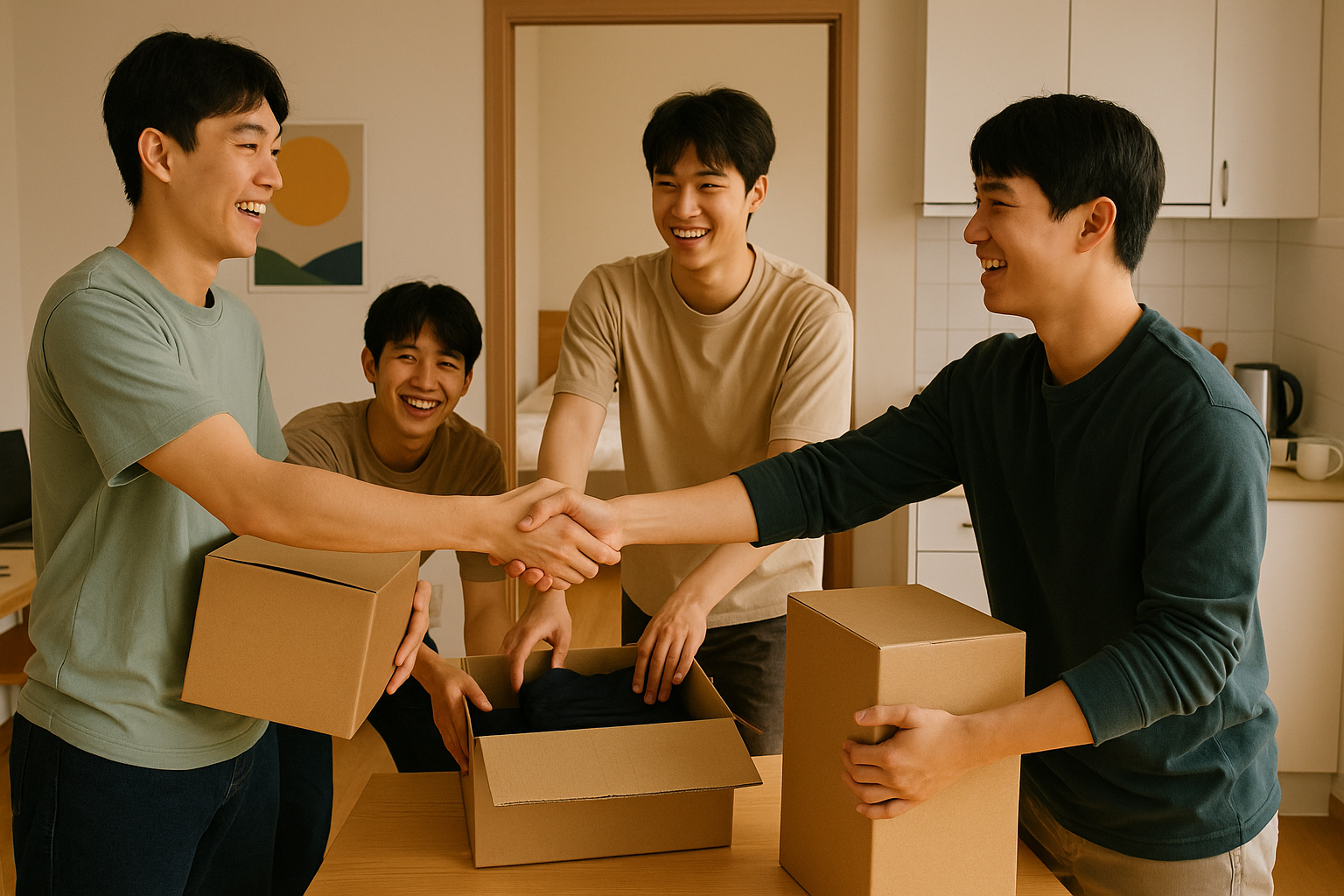 자립을 위해 투룸으로 이사하여 짐을 정리하는 청년들