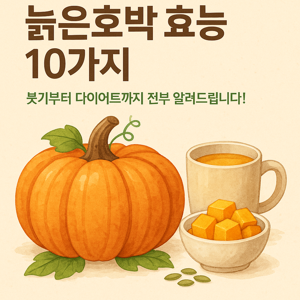 늙은호박 효능 10가지