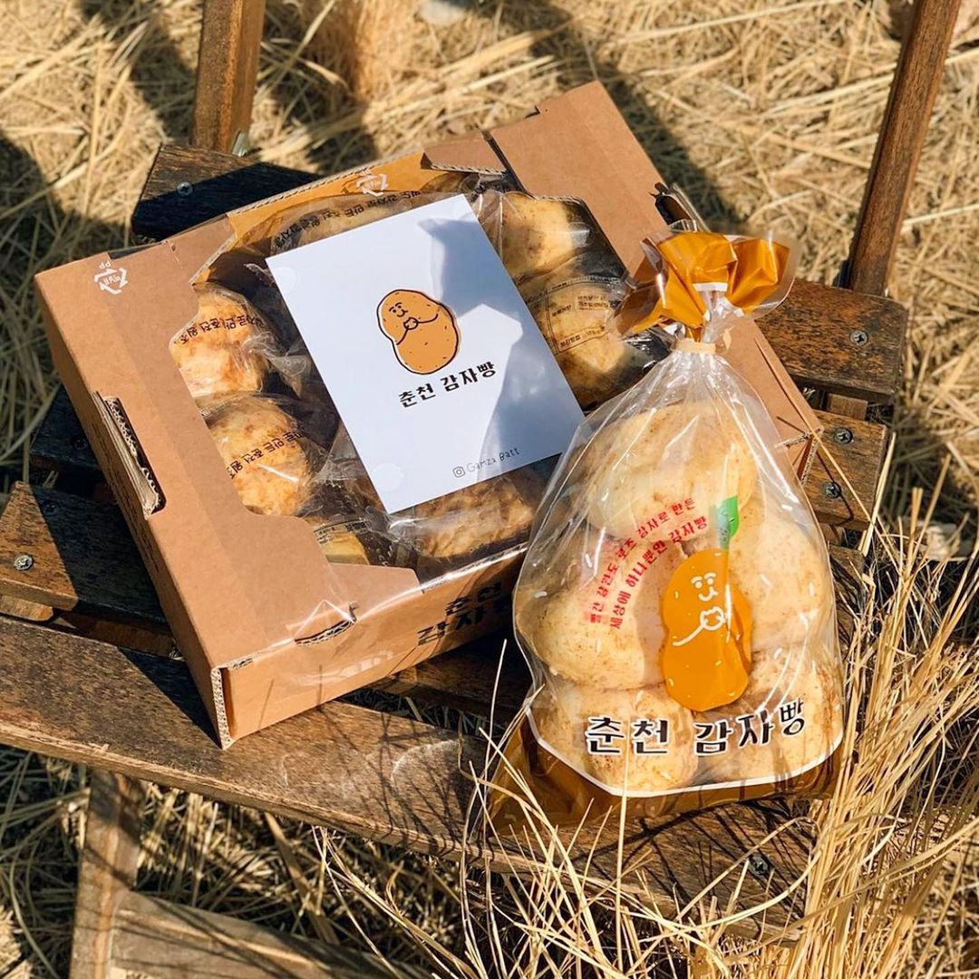 네모세모 강원 춘천 맛집 전국 택배 가능 감자빵 감자라테 맛있는 베이커리 카페 정보