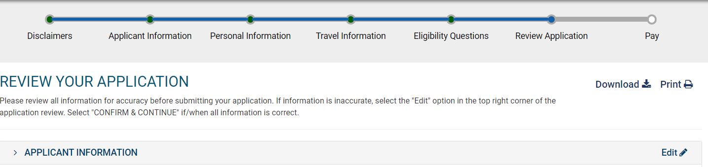 ESTA 비자 발급 방법