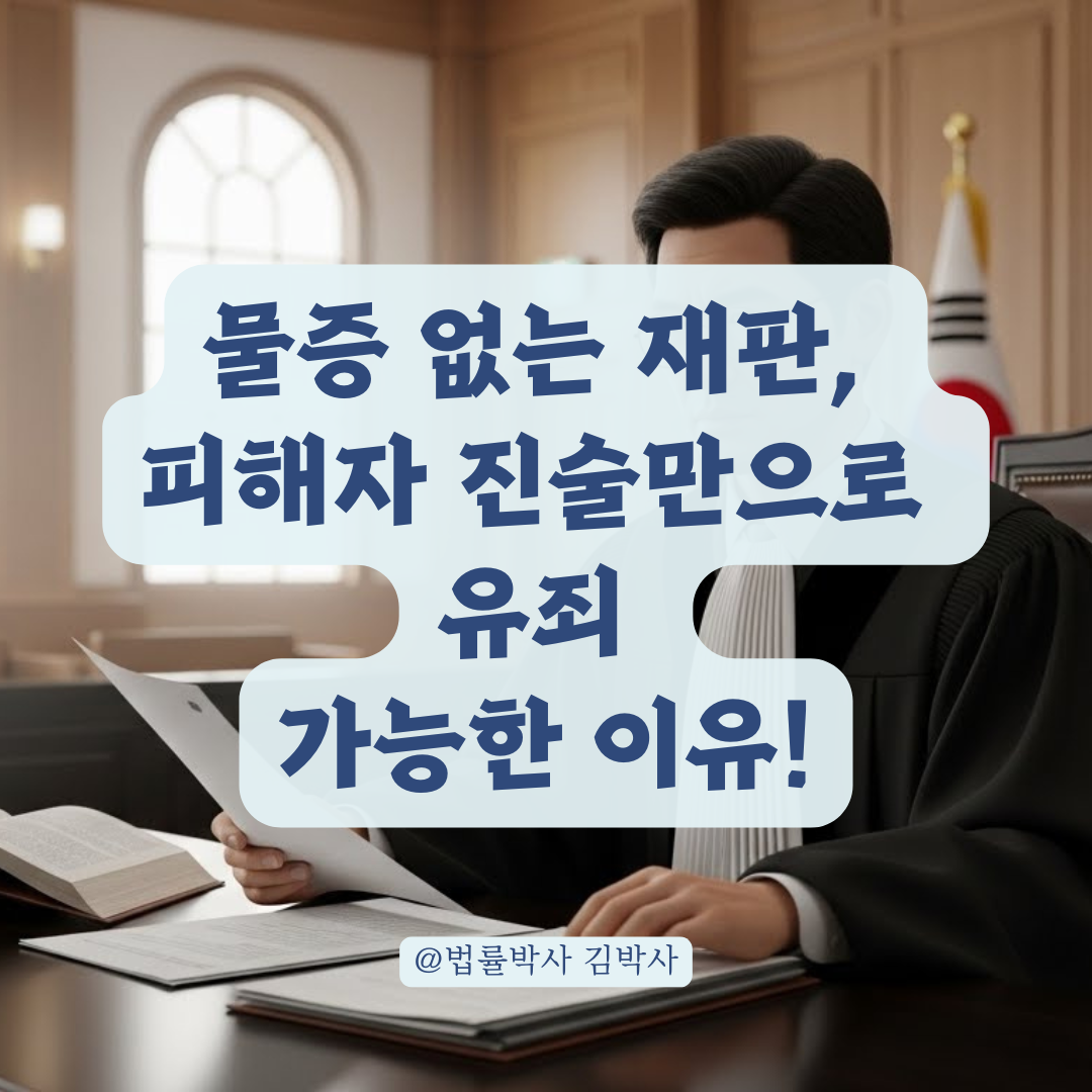 직접적인 증거가 없어도 피해자의 일관된 진술이 증거로 채택되는 원리
