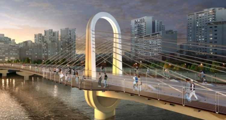 장지천교 조감도