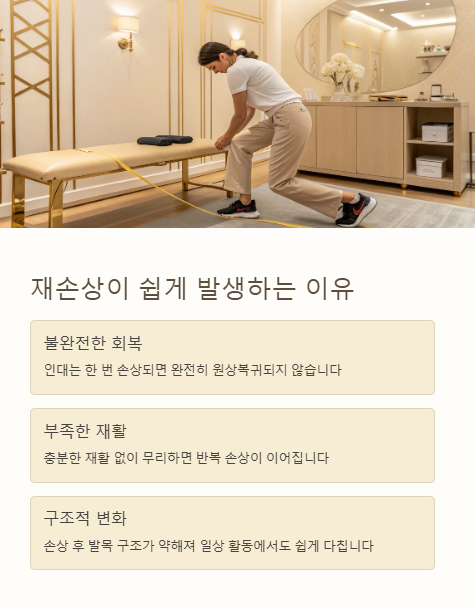 재손상이 쉽게 발생하는 이유