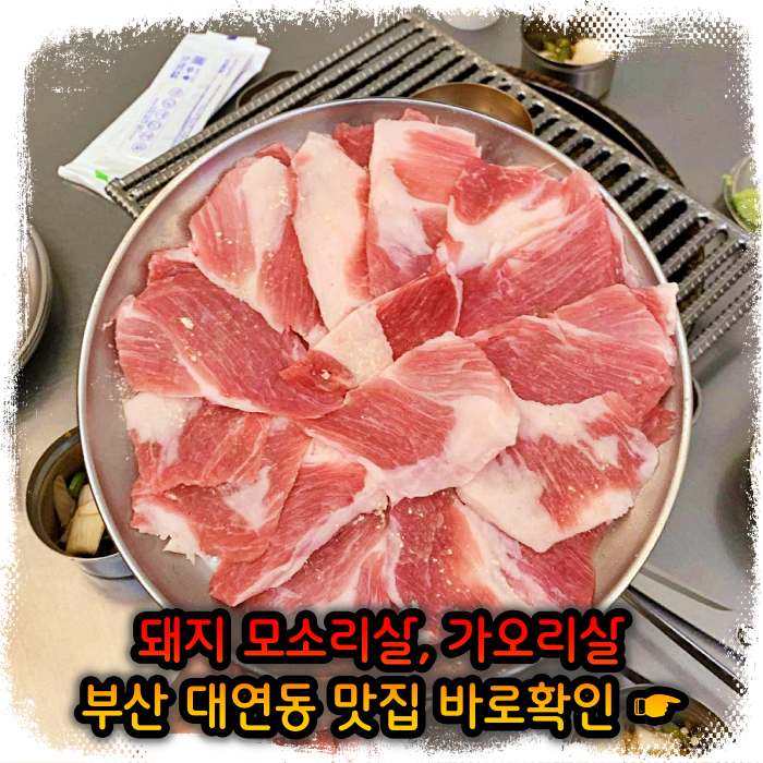 부산 대연동 맛집 모소리살, 가오리살