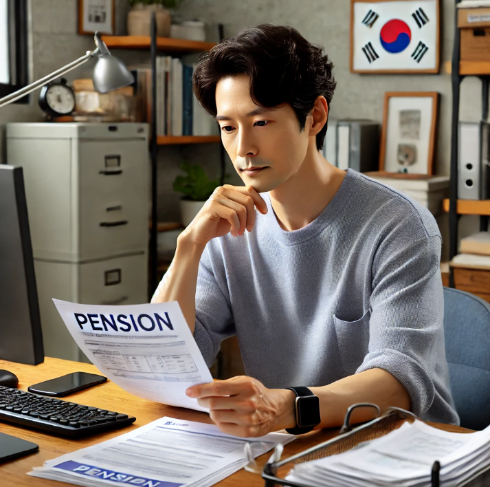 가정에서 심사청구 서류를 검토하며 준비하는 모습