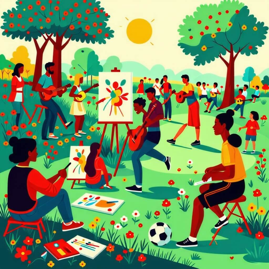 기초생활수급자가 다양한 문화체육 활동을 즐기는 모습