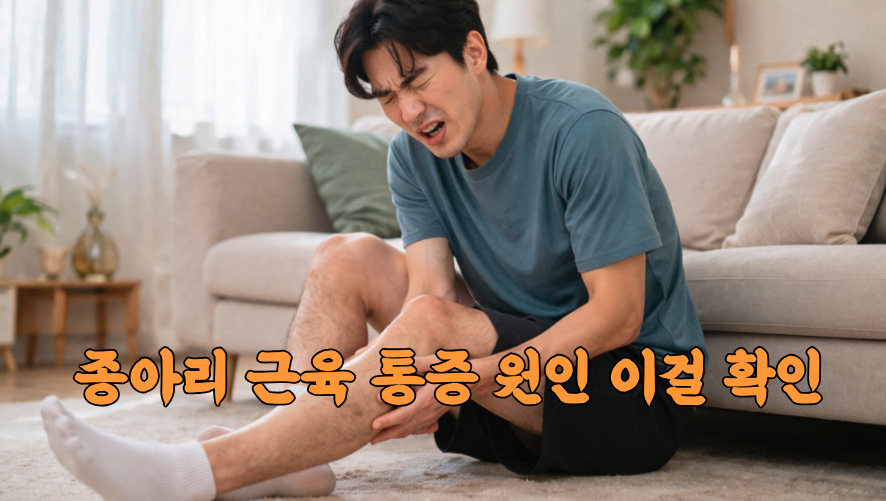 종아리 근육 통증 원인 통증 모습