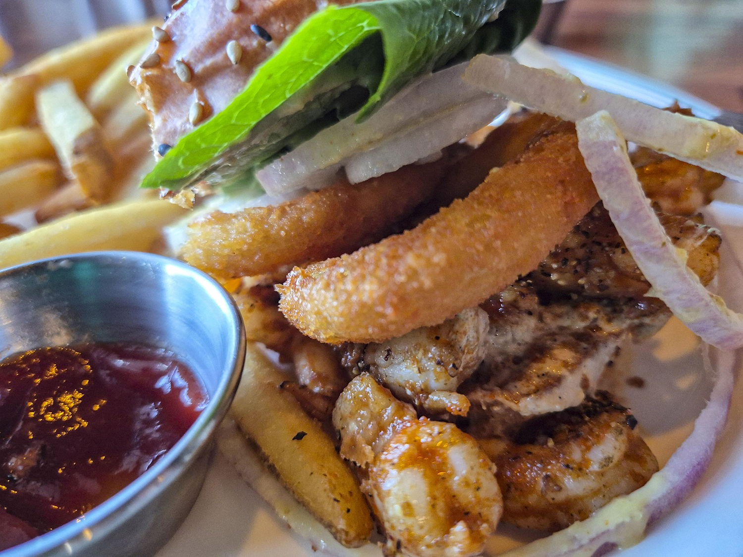 스파이시 쉬림프버거 세트 사진 2