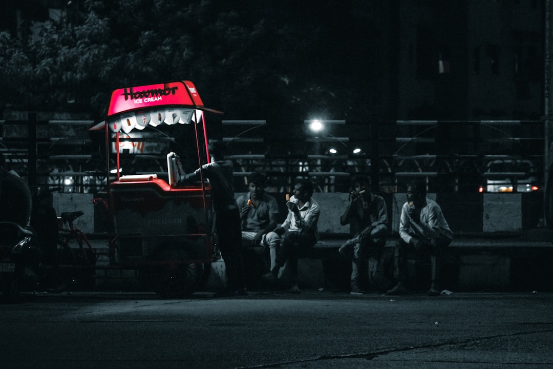 Electric truck.