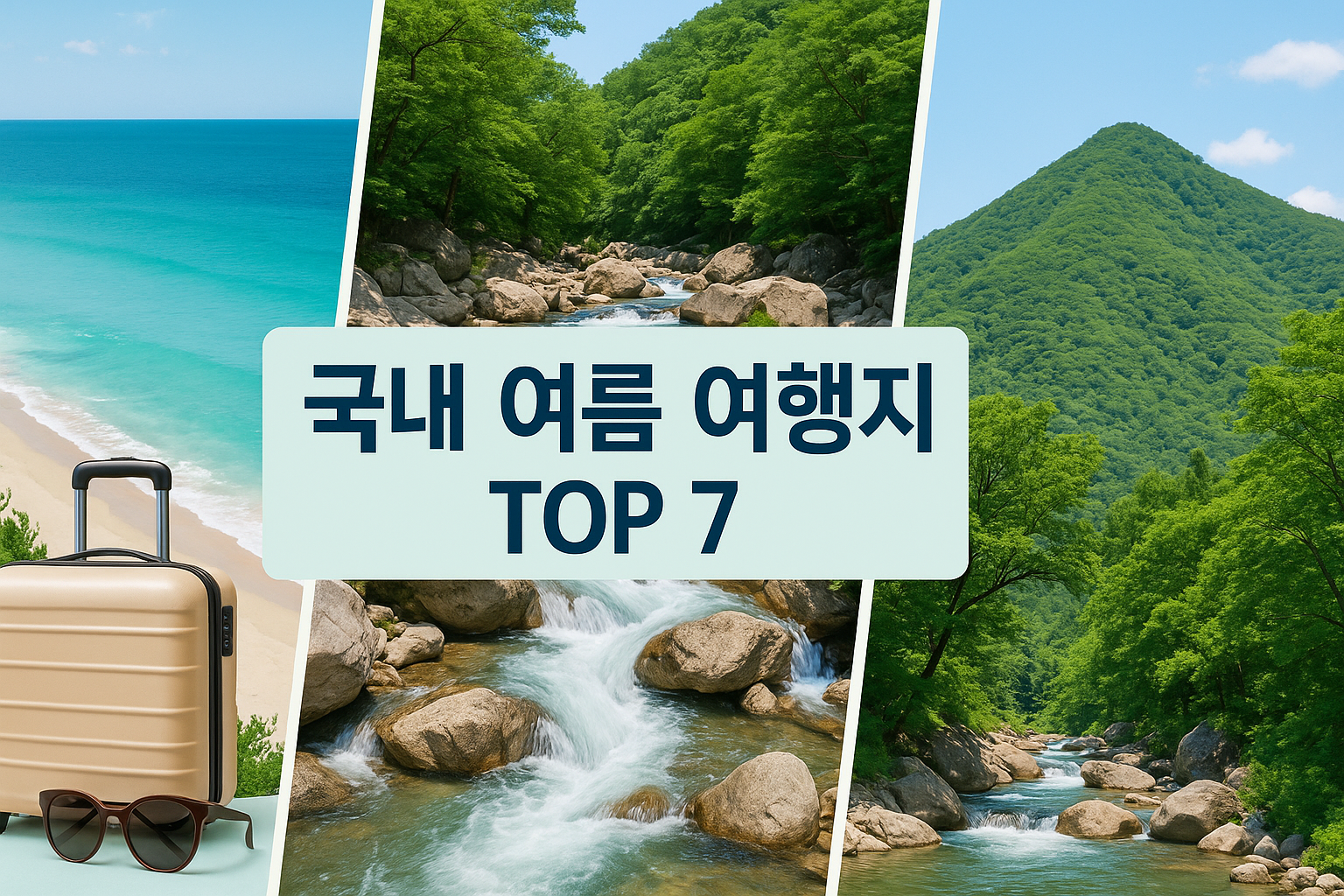 국내 여름 여행지 TOP 7