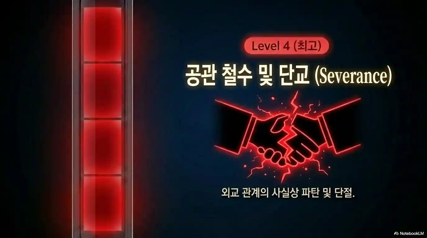 초치 이후 4단계 공관 철수 또는 단교