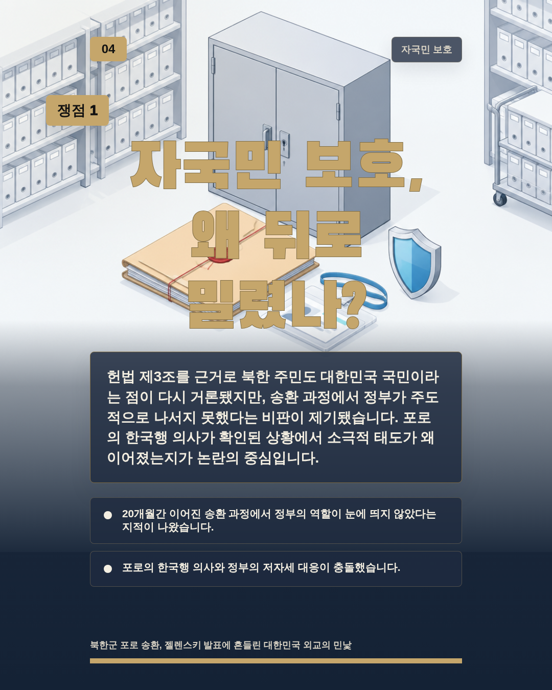 자국민 보호, 왜 뒤로 밀렸나?