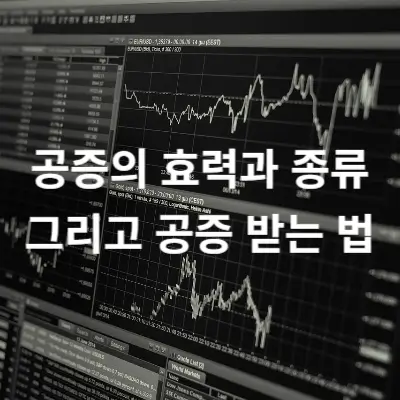 공증의 효력과 종류 그리고 공증 받는 법