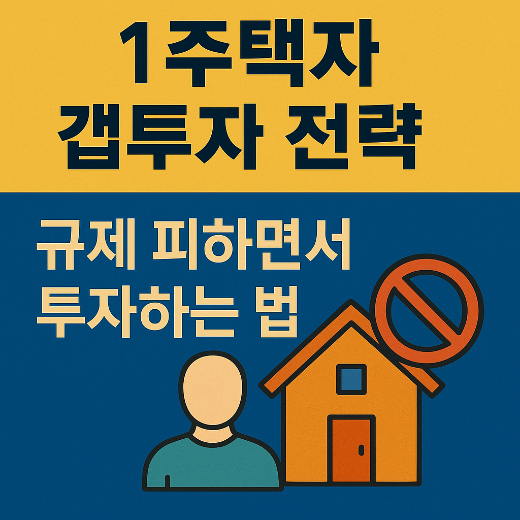 1주택자 갭투자 전략 규제 피하면서 투자하는 법