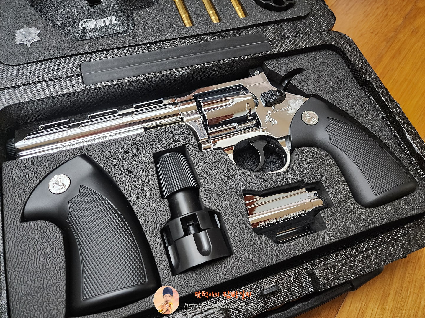 리볼버 메탈 탄피배출 너프건 스미스 & 웨슨 콜트 파이슨 권총, 롱