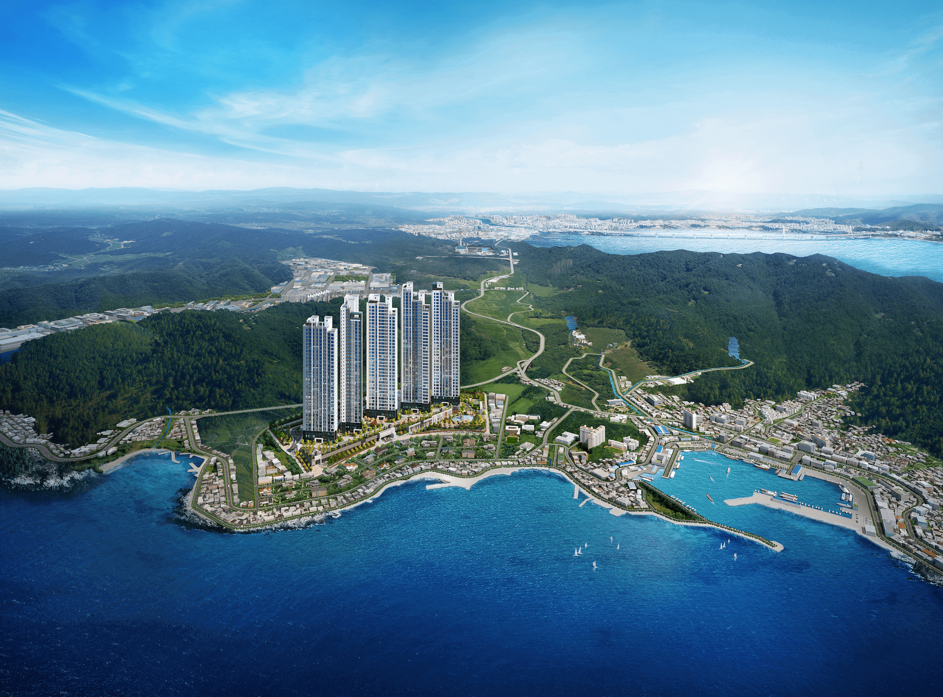 포항 푸르지오 마린시티 조감도