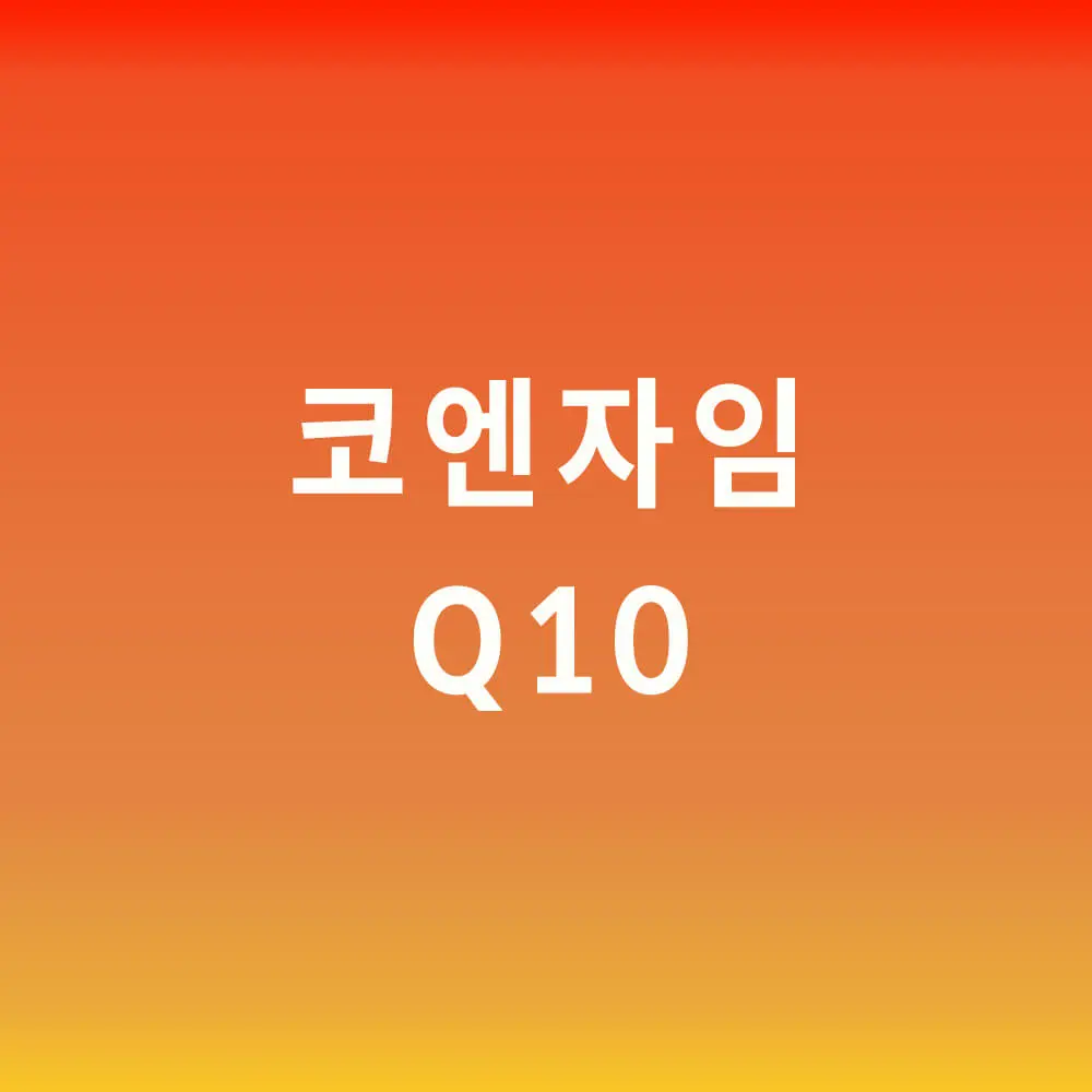 코엔자임 큐텐