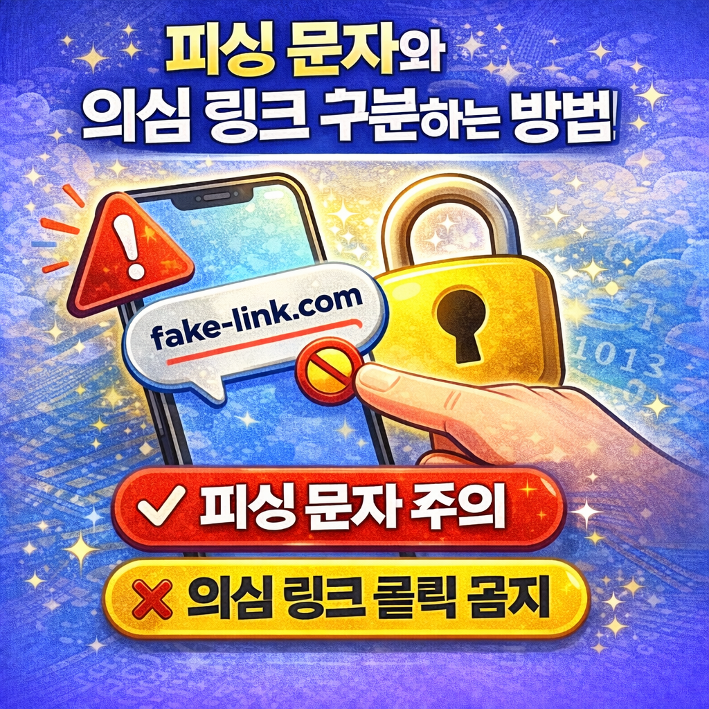 피싱 문자와 의심 링크 구분하는 방법