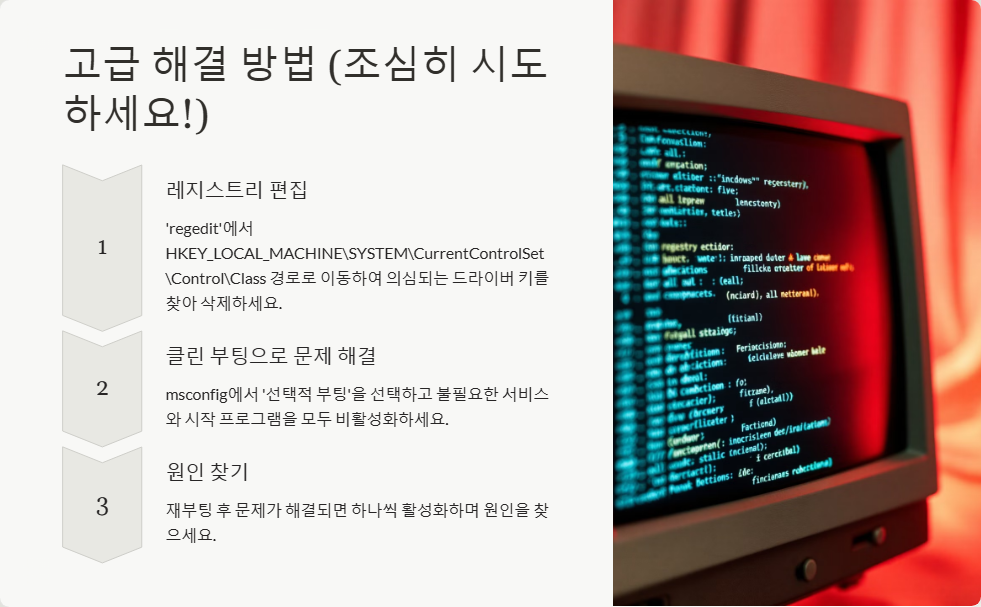 윈도우11 드라이버 충돌 오류 해결