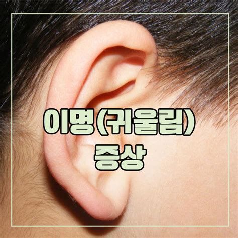 귀이명(이명) 치료법