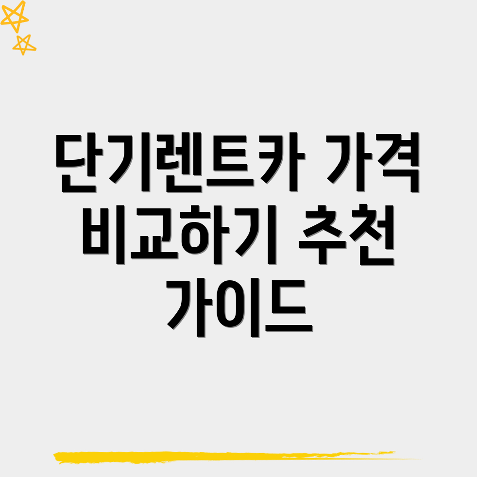 단기렌트카