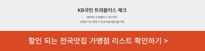 KB트래블러스 체크카드 스누피