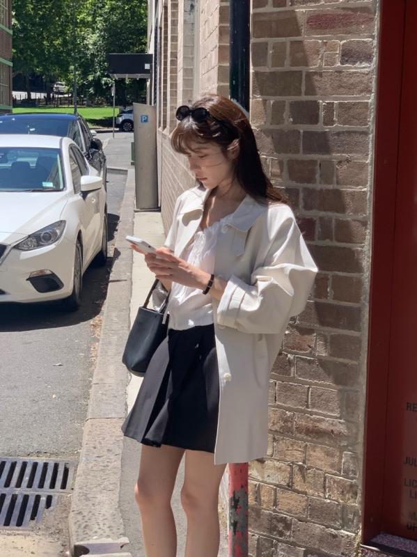 베르가못 하프 트렌치 코트 2col