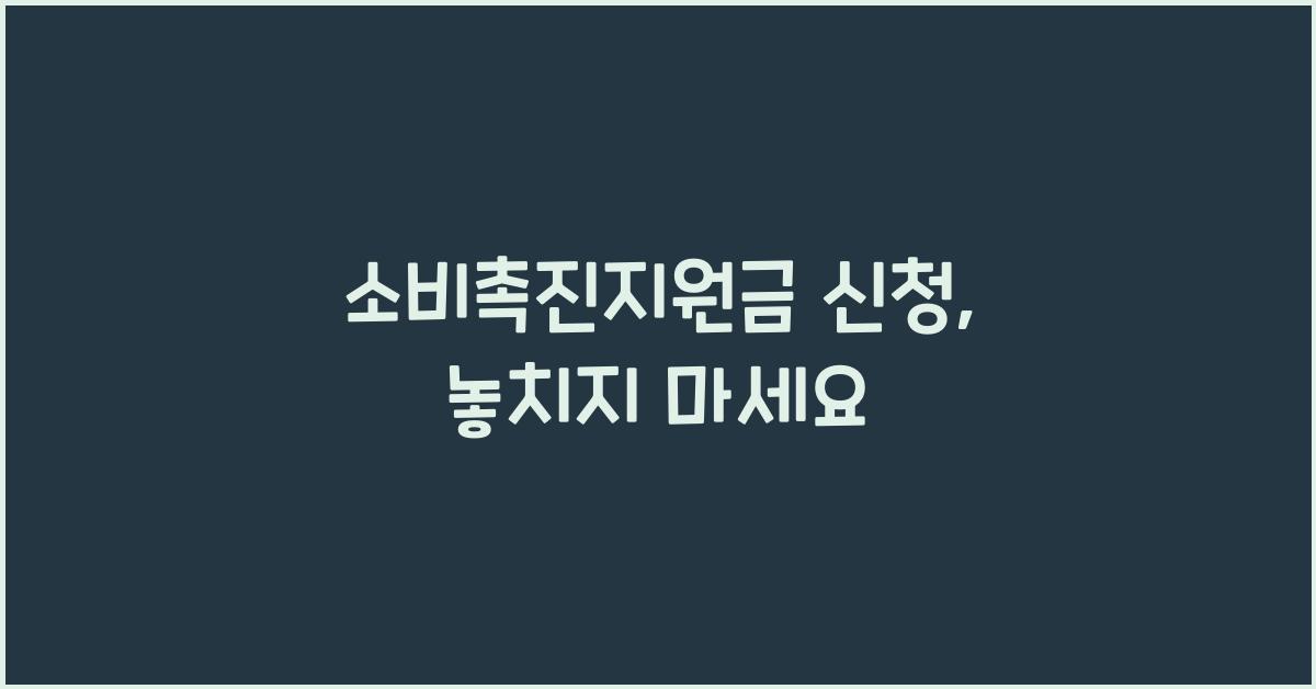 소비촉진지원금 신청