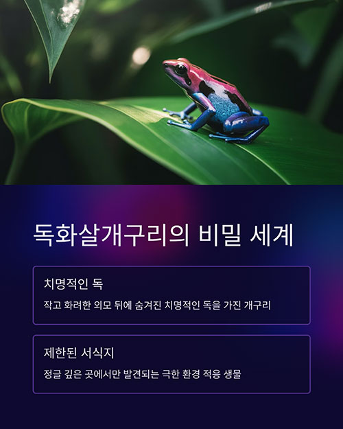 독화살개구리의 비밀 세계