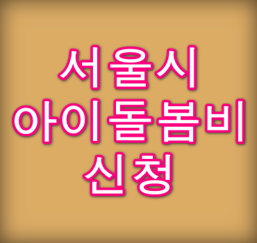 서울 아이돌봄비