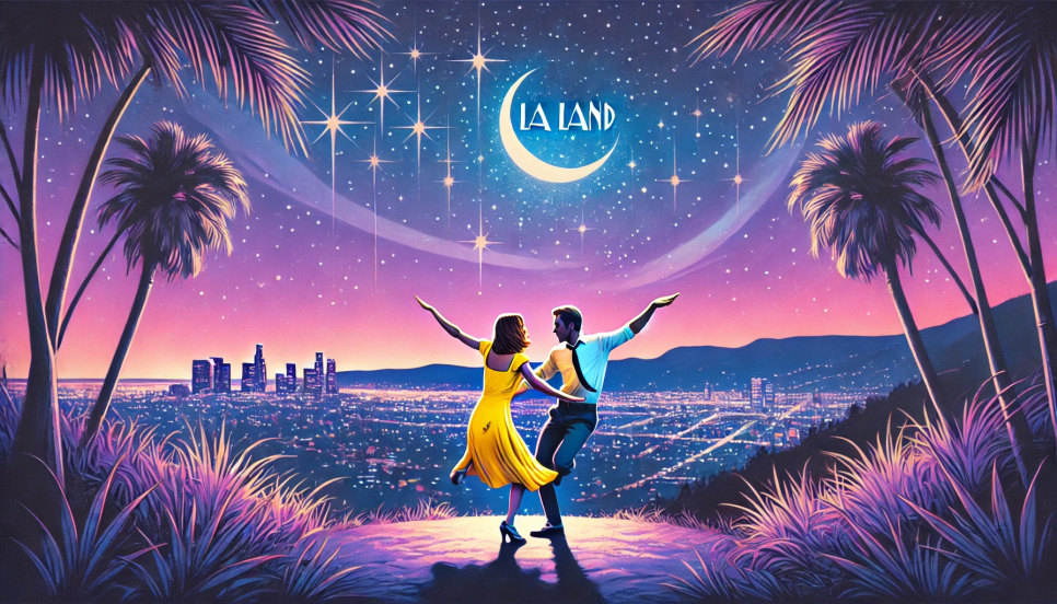 라라랜드 포스터 사진