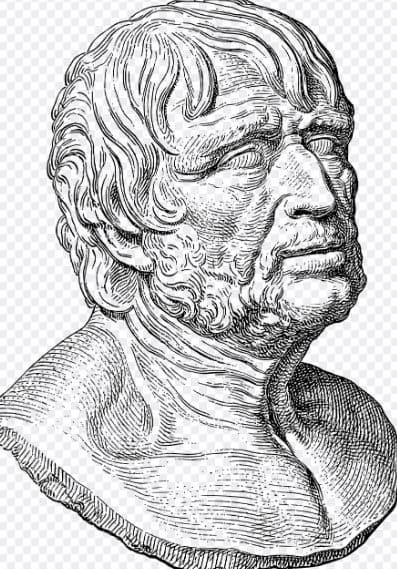 로마 제국 시대의 정치가이자 철학자인 세네카의 흉상