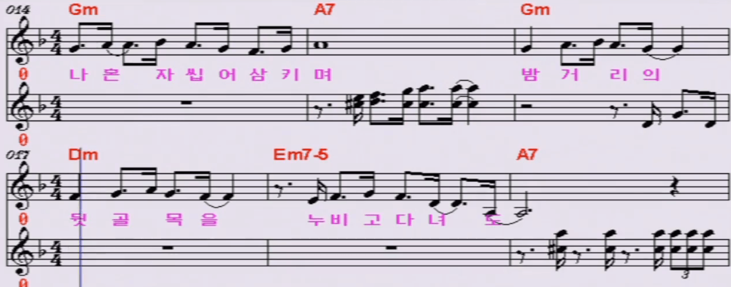 남일해 맨발로 뛰어라 악보