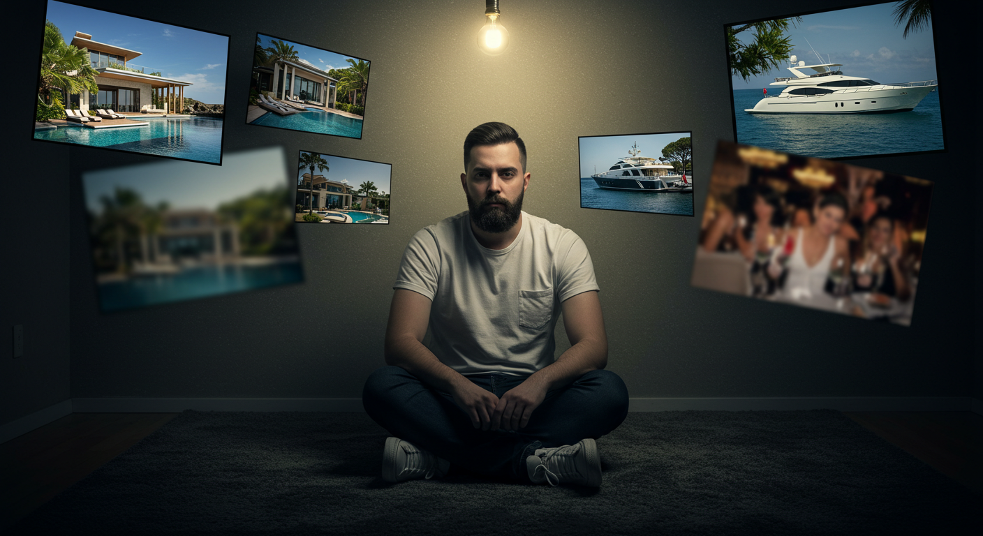 혼자 앉아있는 남자