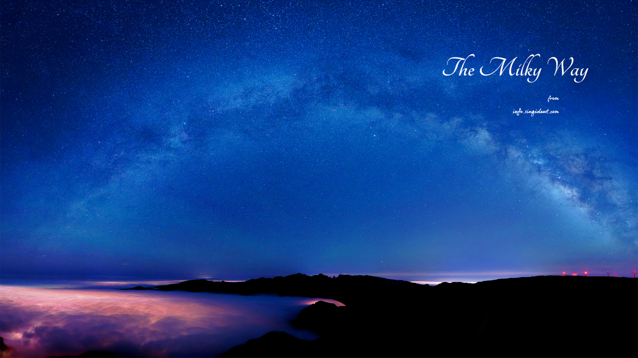 15 구름 위의 은하수 C - The Milky Way 밤하늘배경화면