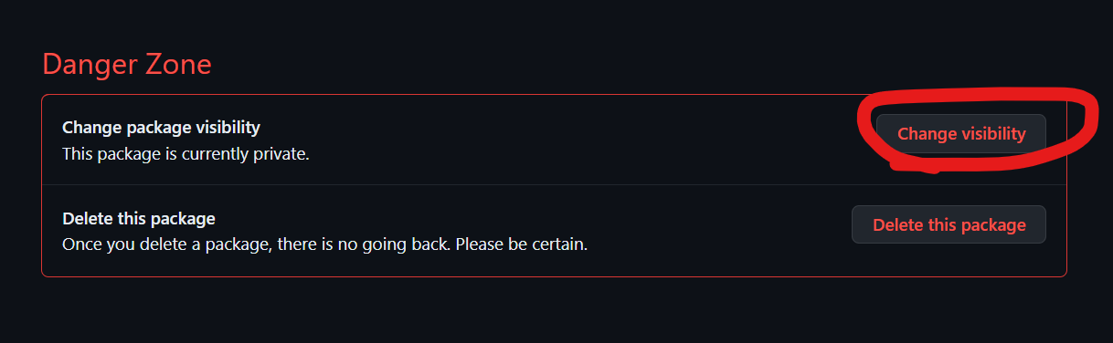 danger zone visibility 활성화 하기