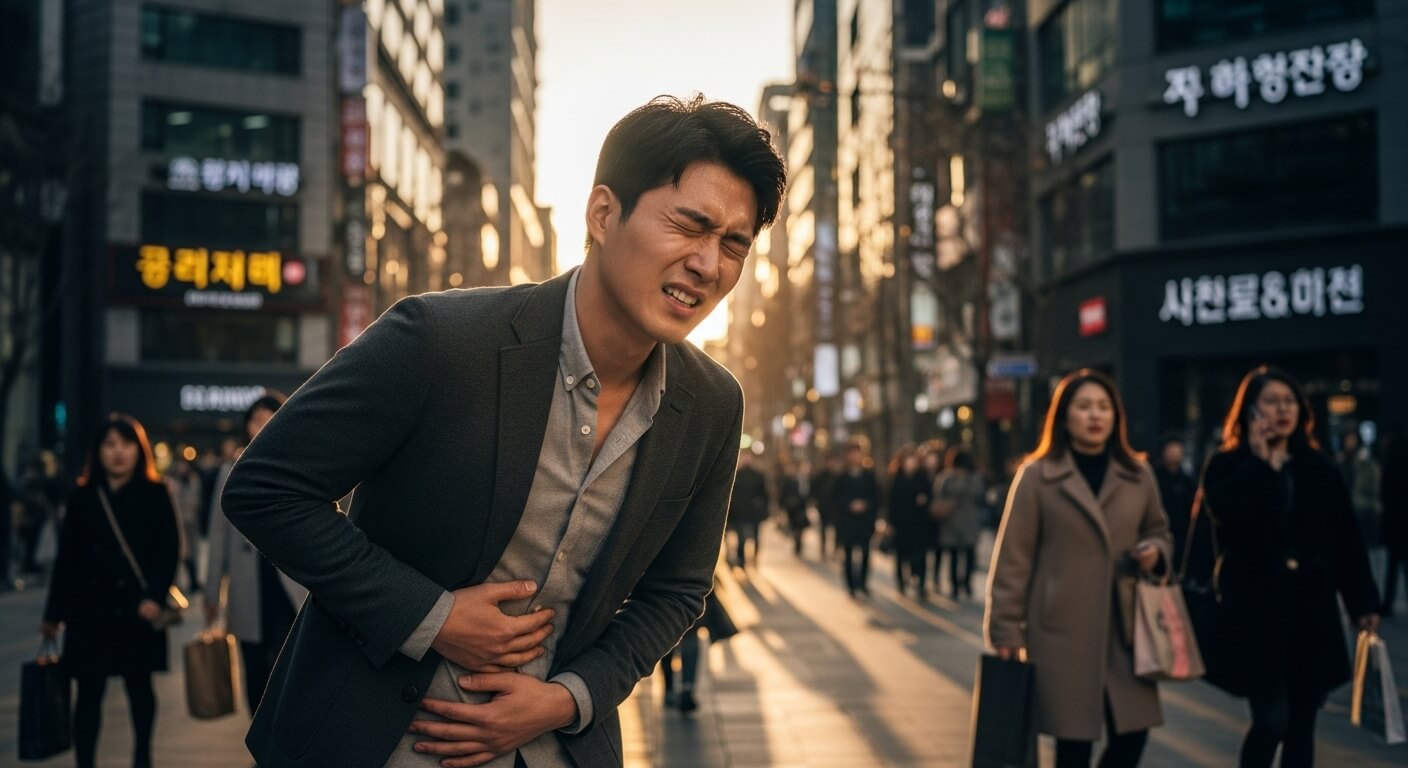 왼쪽 갈비뼈 아래 통증