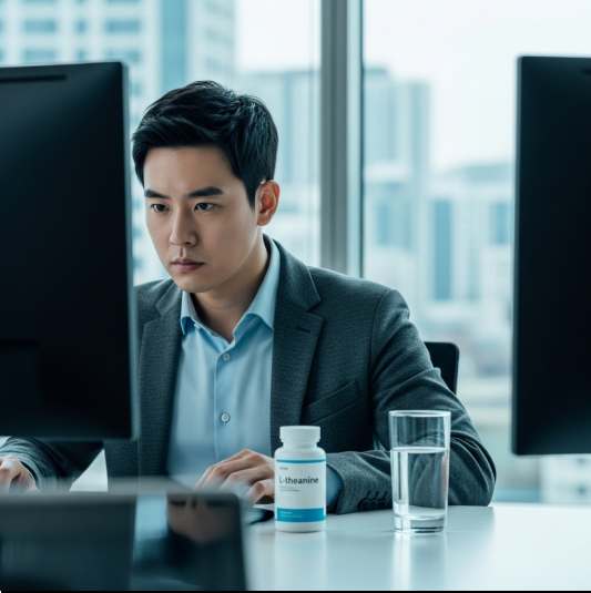 L-테아닌 효능 및 기능, 스트레스 해소와 수면 개선 효과